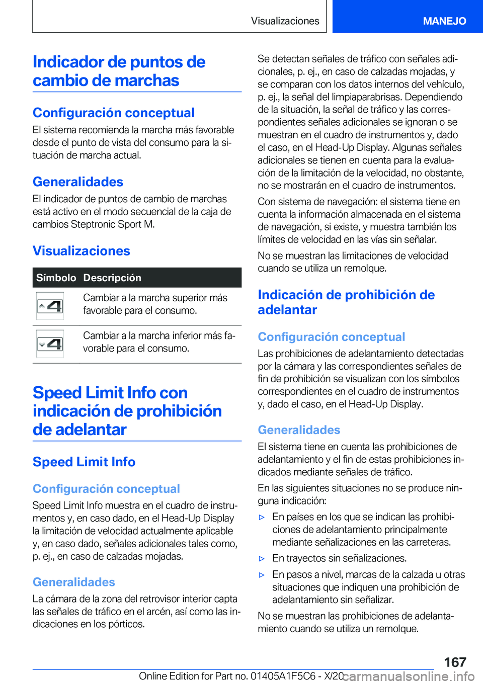 BMW X4 M 2021  Manuales de Empleo (in Spanish) �I�n�d�i�c�a�d�o�r��d�e��p�u�n�t�o�s��d�e�c�a�m�b�i�o��d�e��m�a�r�c�h�a�s
�C�o�n�f�i�g�u�r�a�c�i�