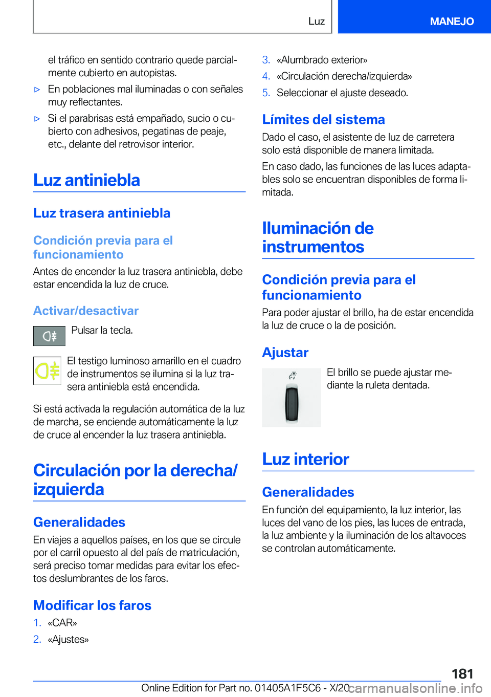 BMW X4 M 2021  Manuales de Empleo (in Spanish) �e�l��t�r�