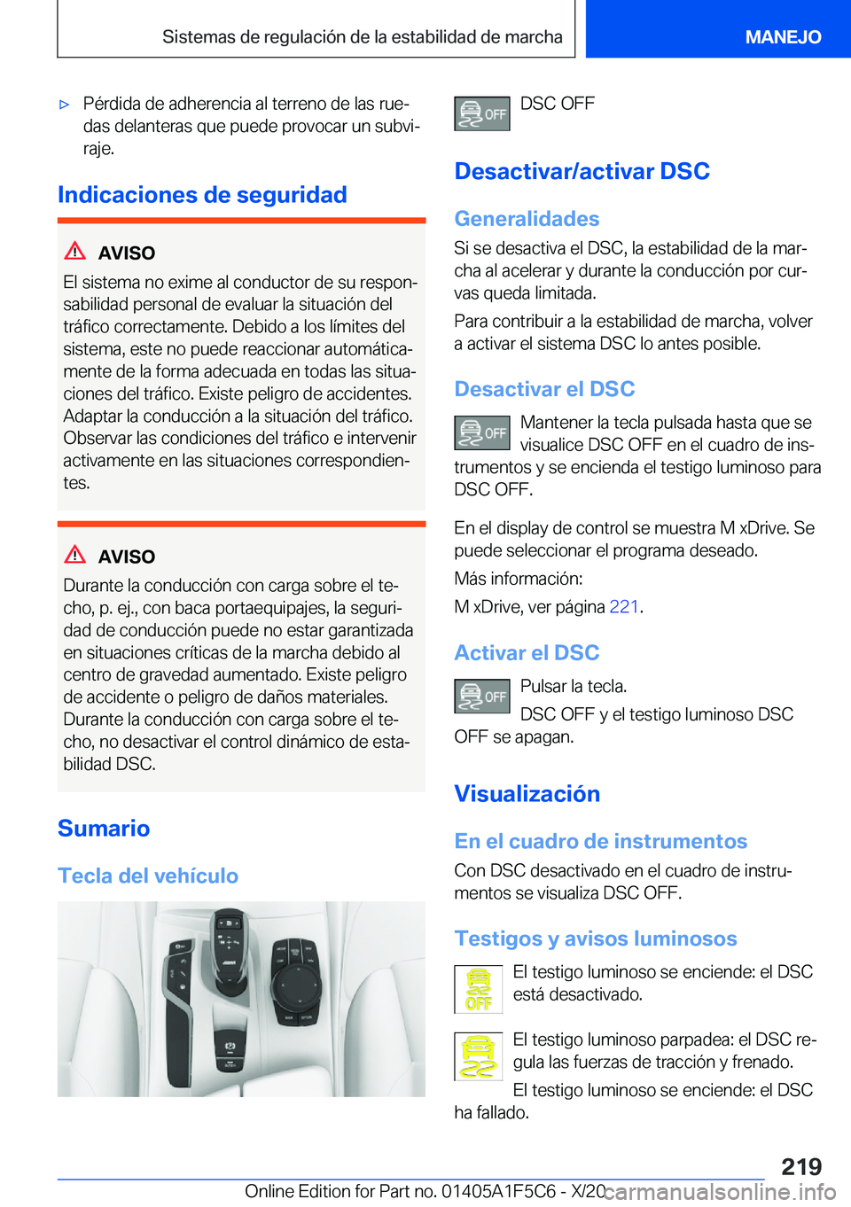 BMW X4 M 2021  Manuales de Empleo (in Spanish) x�P�