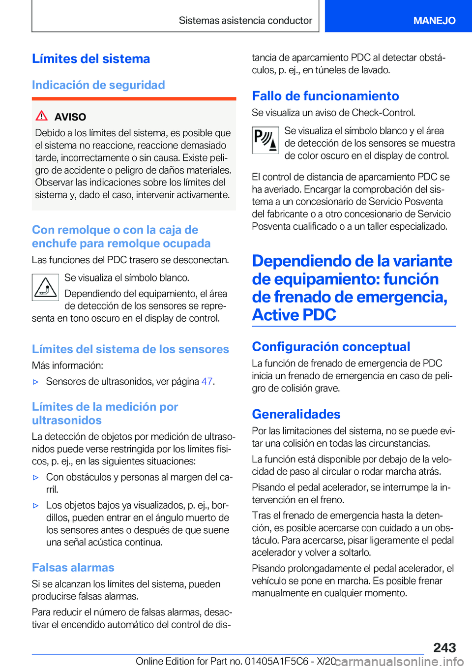 BMW X4 M 2021  Manuales de Empleo (in Spanish) �L�