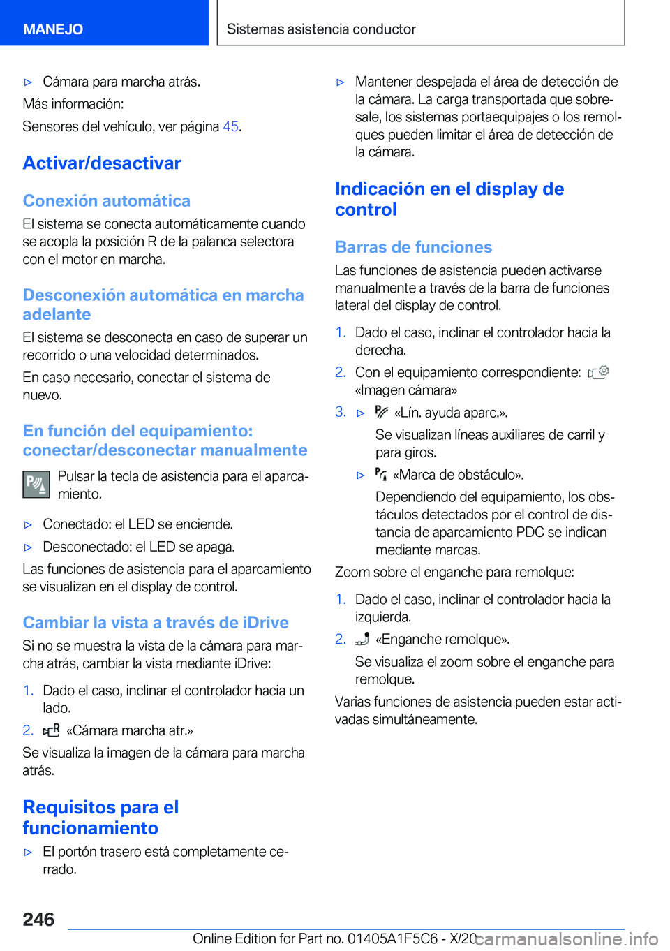 BMW X4 M 2021  Manuales de Empleo (in Spanish) x�C�
