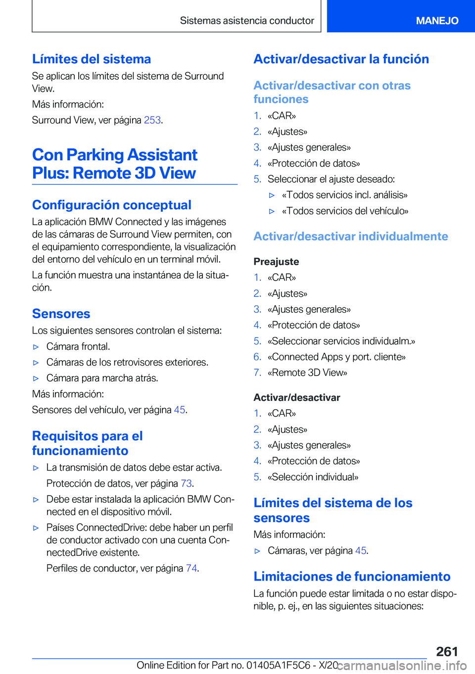 BMW X4 M 2021  Manuales de Empleo (in Spanish) �L�