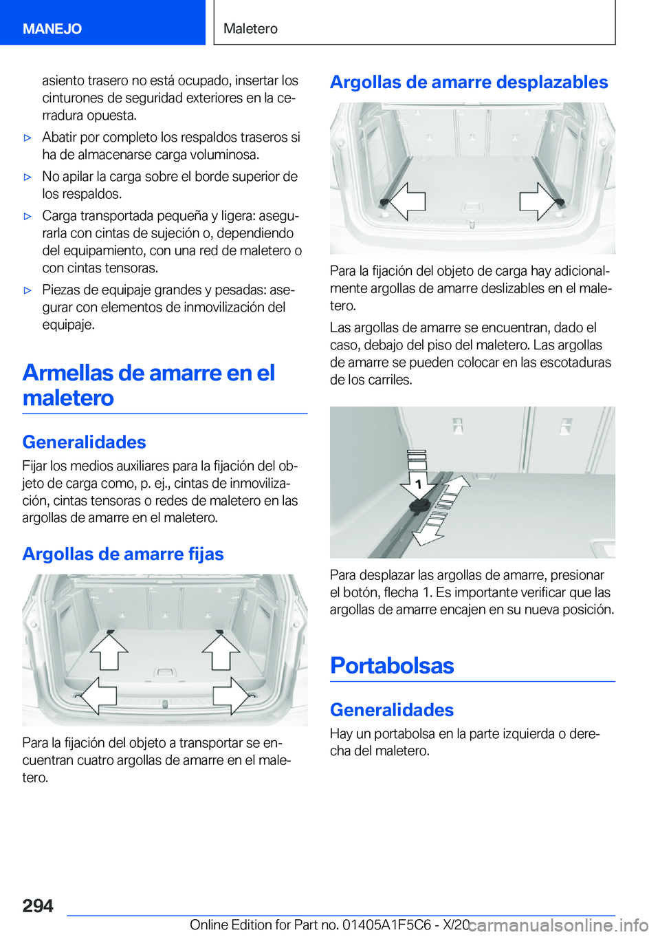 BMW X4 M 2021  Manuales de Empleo (in Spanish) �a�s�i�e�n�t�o��t�r�a�s�e�r�o��n�o��e�s�t�