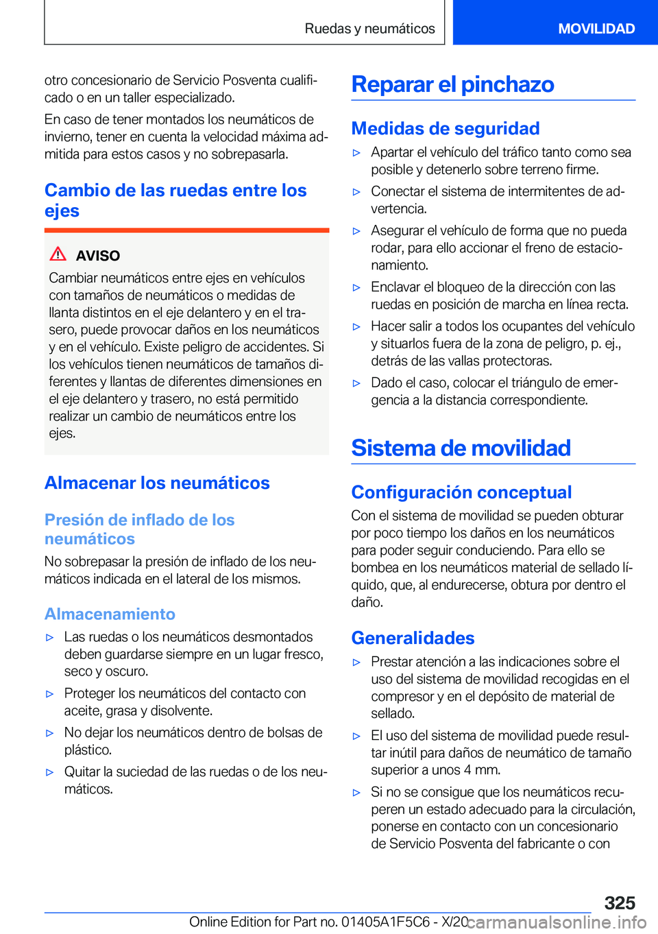 BMW X4 M 2021  Manuales de Empleo (in Spanish) �o�t�r�o��c�o�n�c�e�s�i�o�n�a�r�i�o��d�e��S�e�r�v�i�c�i�o��P�o�s�v�e�n�t�a��c�u�a�l�i�f�iª�c�a�d�o��o��e�n��u�n��t�a�l�l�e�r��e�s�p�e�c�i�a�l�i�z�a�d�o�.
�E�n��c�a�s�o��d�e��t�e�n�e�r�