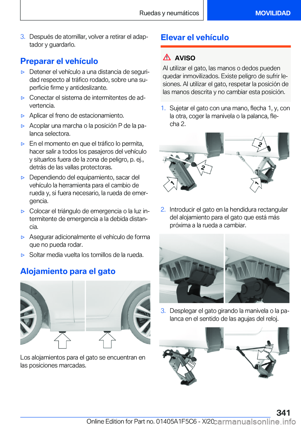BMW X4 M 2021  Manuales de Empleo (in Spanish) �3�.�D�e�s�p�u�