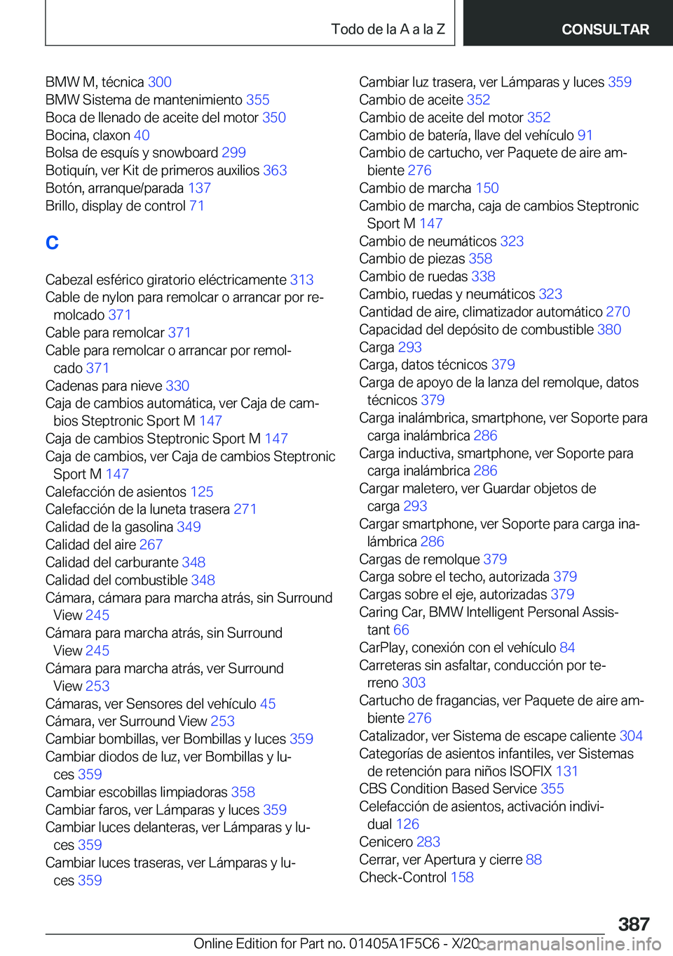 BMW X4 M 2021  Manuales de Empleo (in Spanish) �B�M�W��M�,��t�