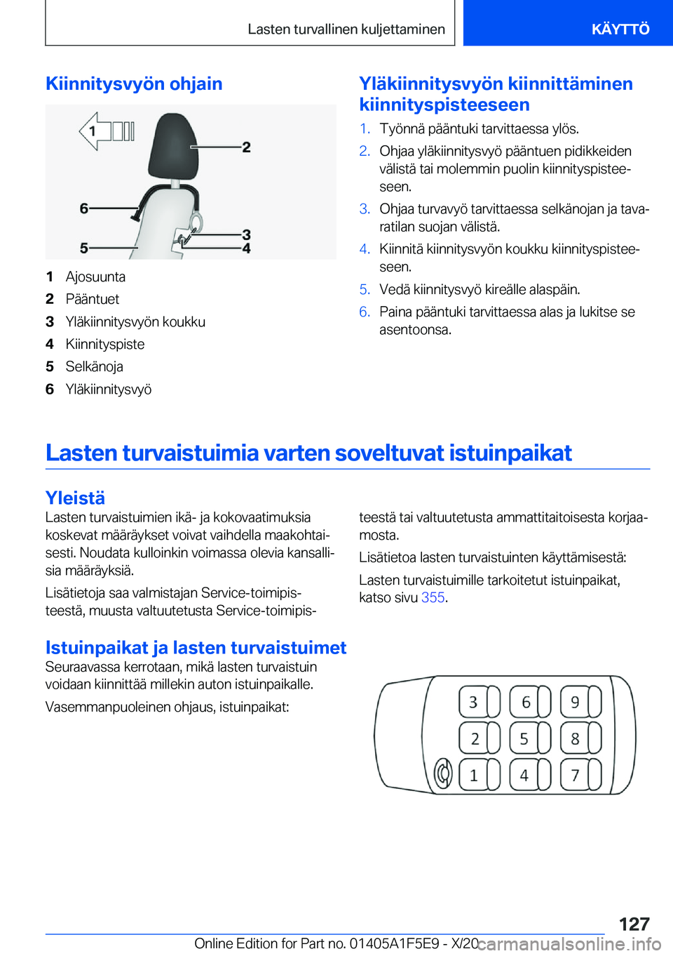 BMW X4 M 2021  Omistajan Käsikirja (in Finnish) �K�i�i�n�n�i�t�y�s�v�y�
