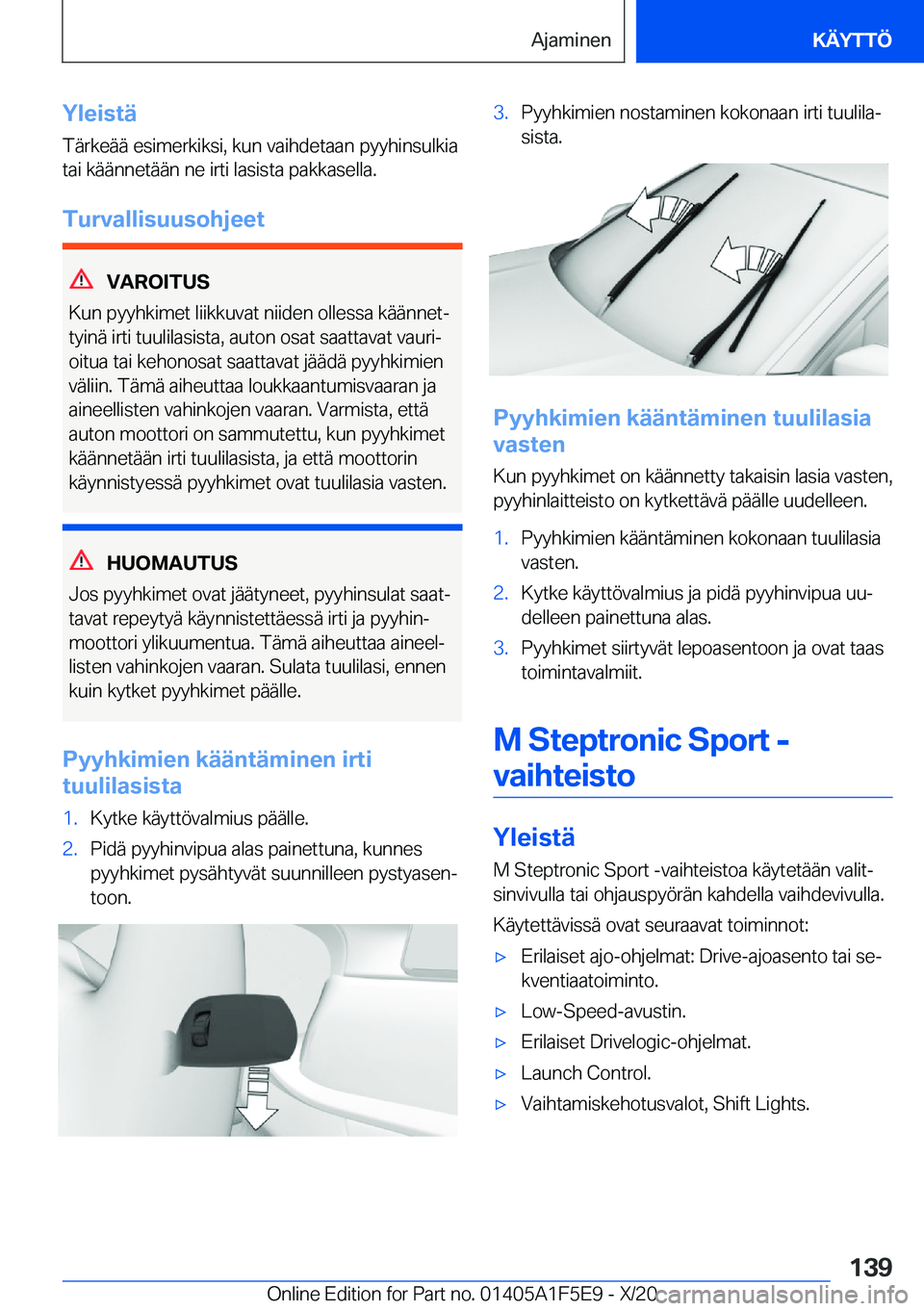 BMW X4 M 2021  Omistajan Käsikirja (in Finnish) �Y�l�e�i�s�t�