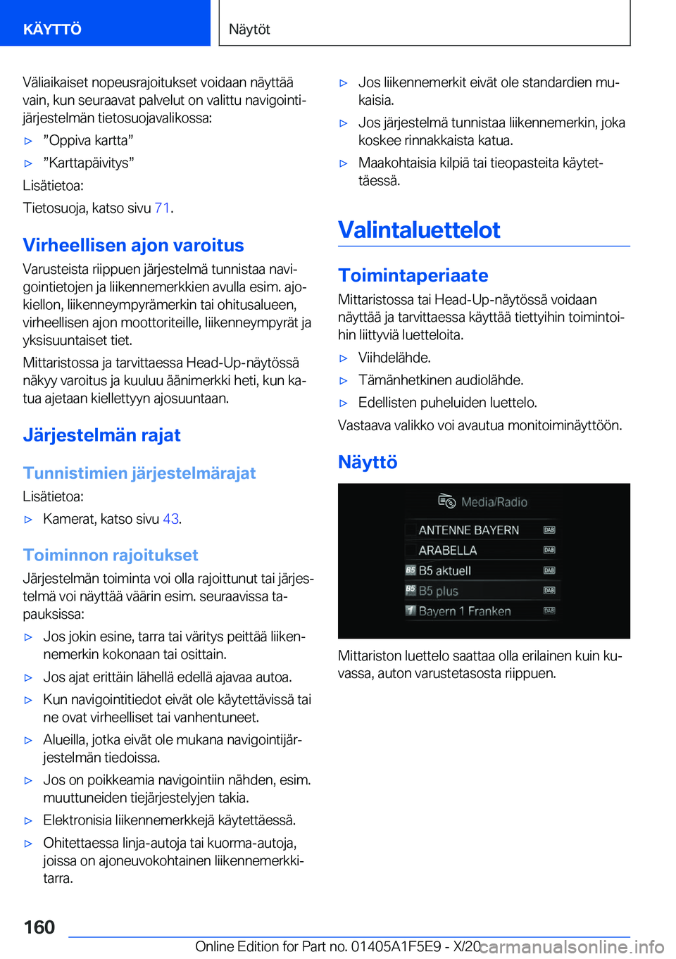 BMW X4 M 2021  Omistajan Käsikirja (in Finnish) �V�