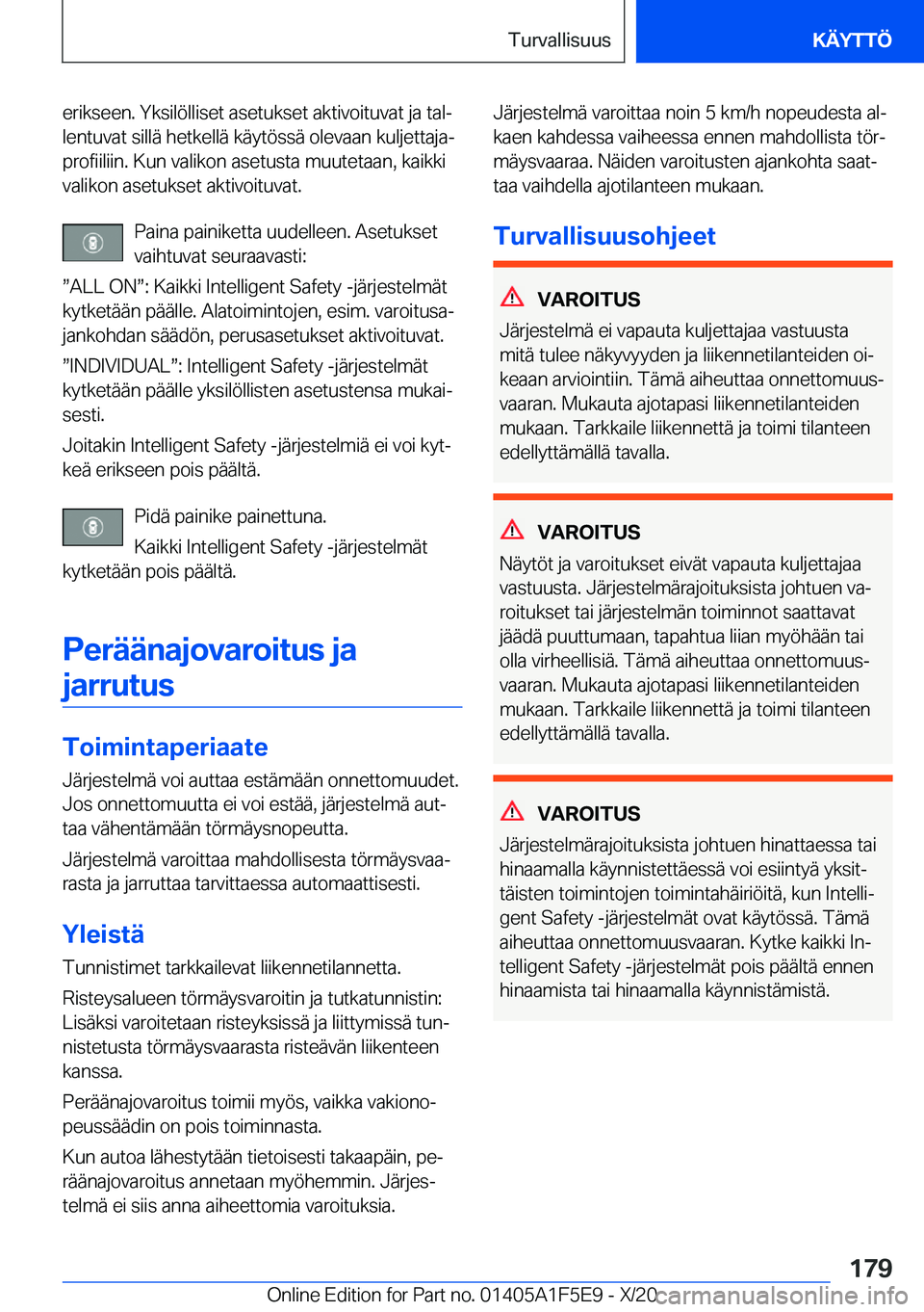 BMW X4 M 2021  Omistajan Käsikirja (in Finnish) �e�r�i�k�s�e�e�n�.��Y�k�s�i�l�
