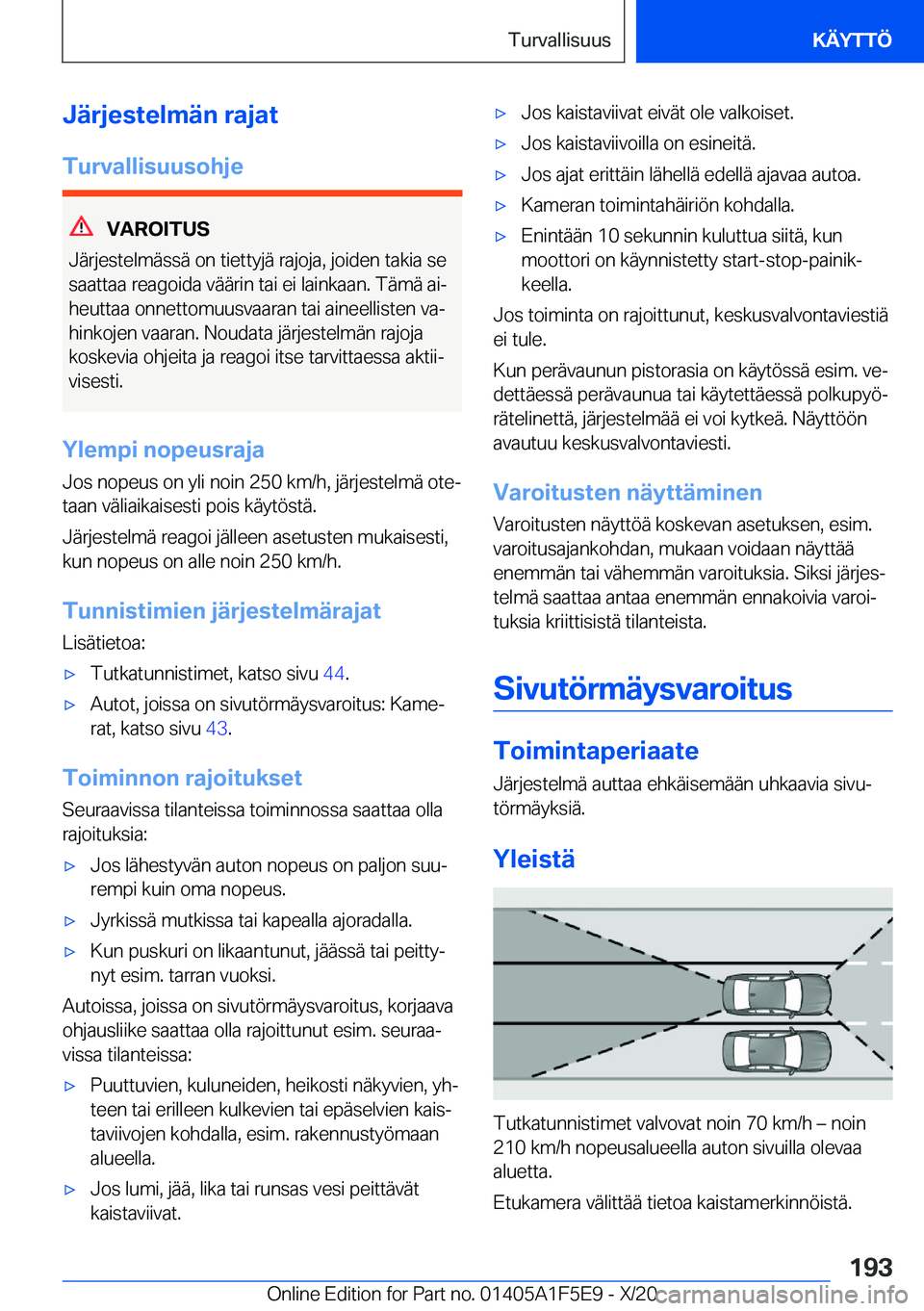 BMW X4 M 2021  Omistajan Käsikirja (in Finnish) �J�