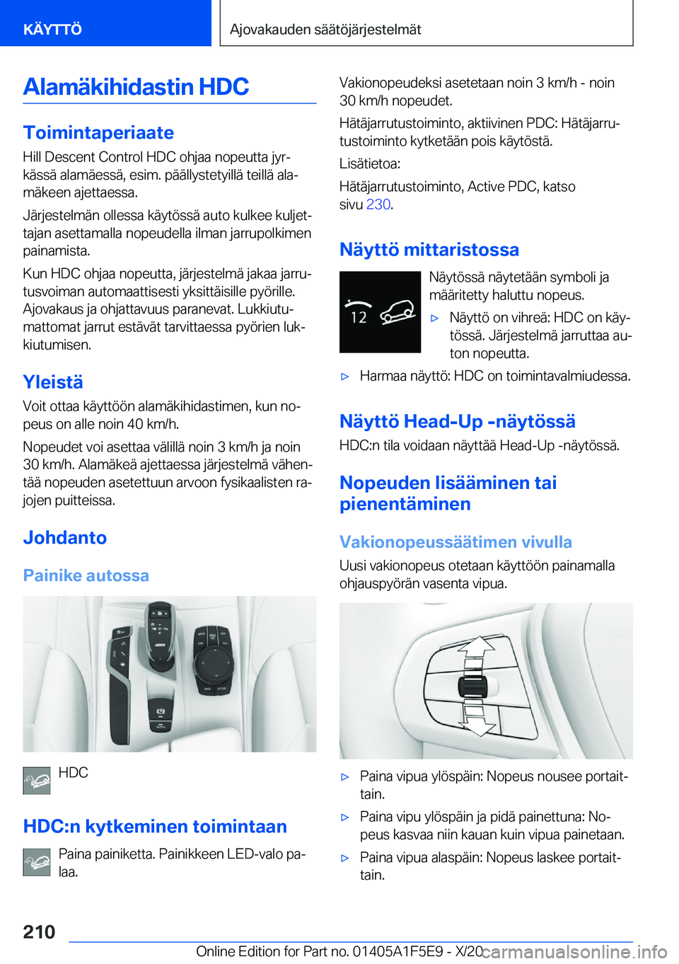 BMW X4 M 2021  Omistajan Käsikirja (in Finnish) �A�l�a�m�
