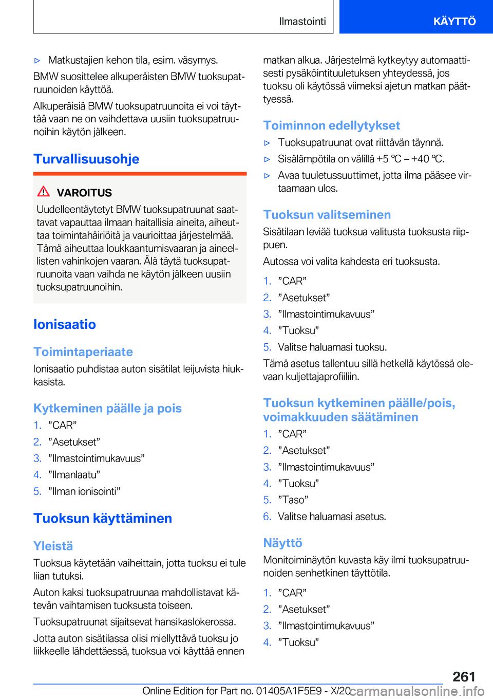 BMW X4 M 2021  Omistajan Käsikirja (in Finnish) 'x�M�a�t�k�u�s�t�a�j�i�e�n��k�e�h�o�n��t�i�l�a�,��e�s�i�m�.��v�