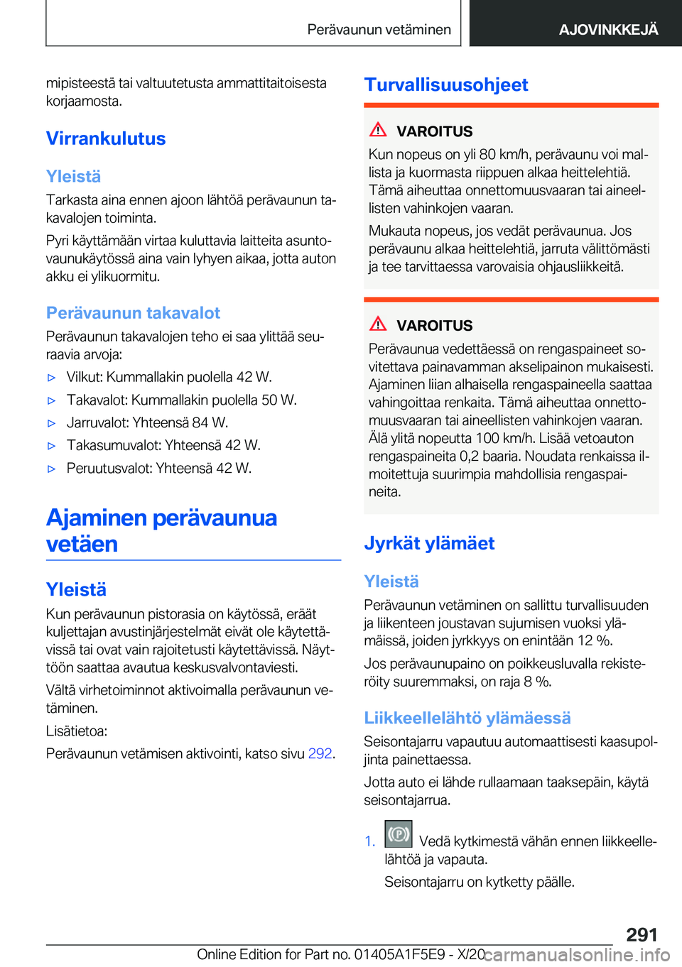 BMW X4 M 2021  Omistajan Käsikirja (in Finnish) �m�i�p�i�s�t�e�e�s�t�