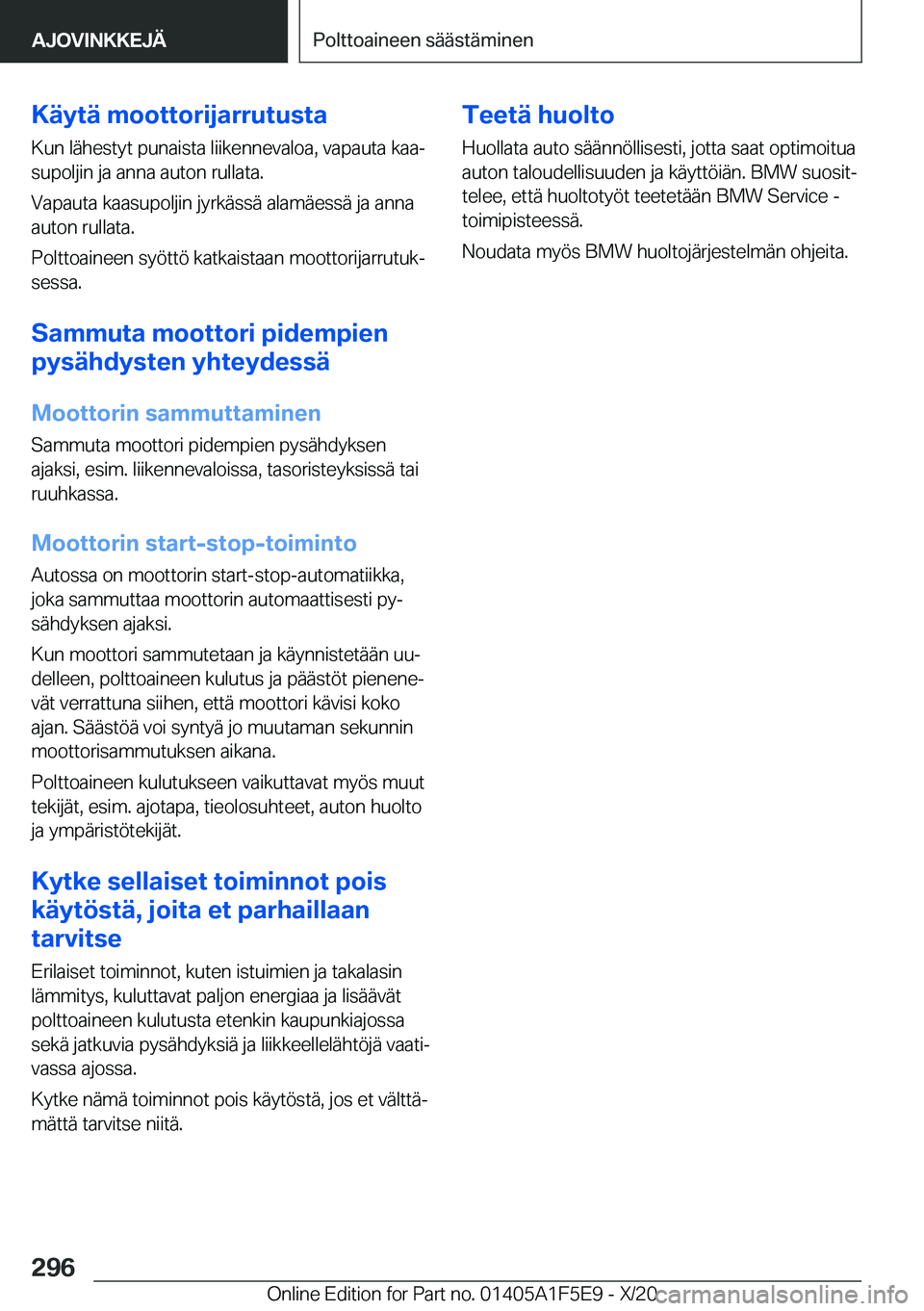 BMW X4 M 2021  Omistajan Käsikirja (in Finnish) �K�