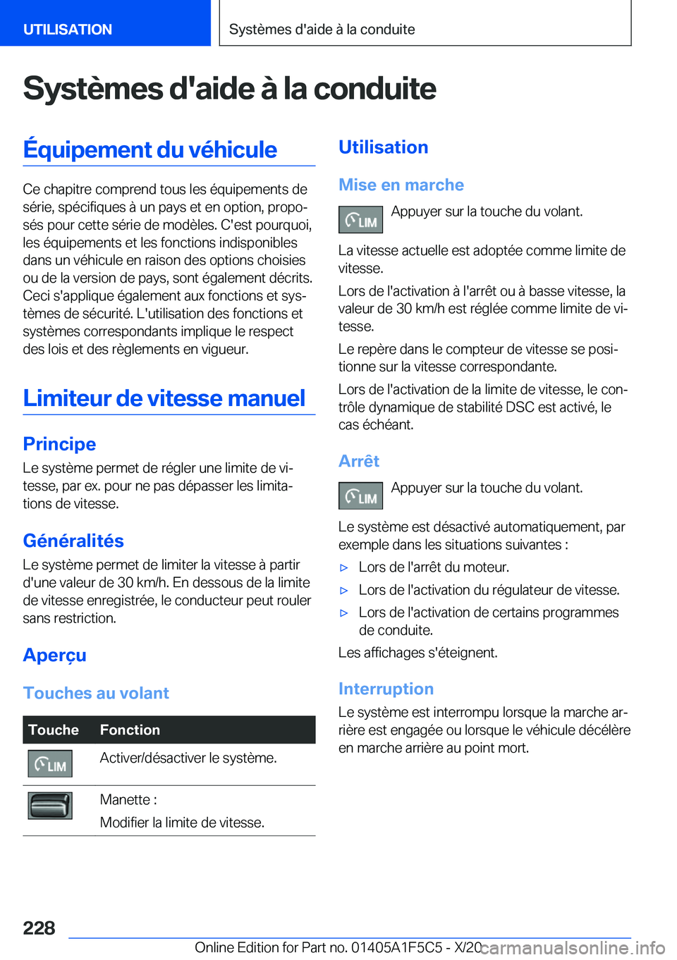 BMW X4 M 2021  Notices Demploi (in French) �S�y�s�t�è�m�e�s��d�'�a�i�d�e��
