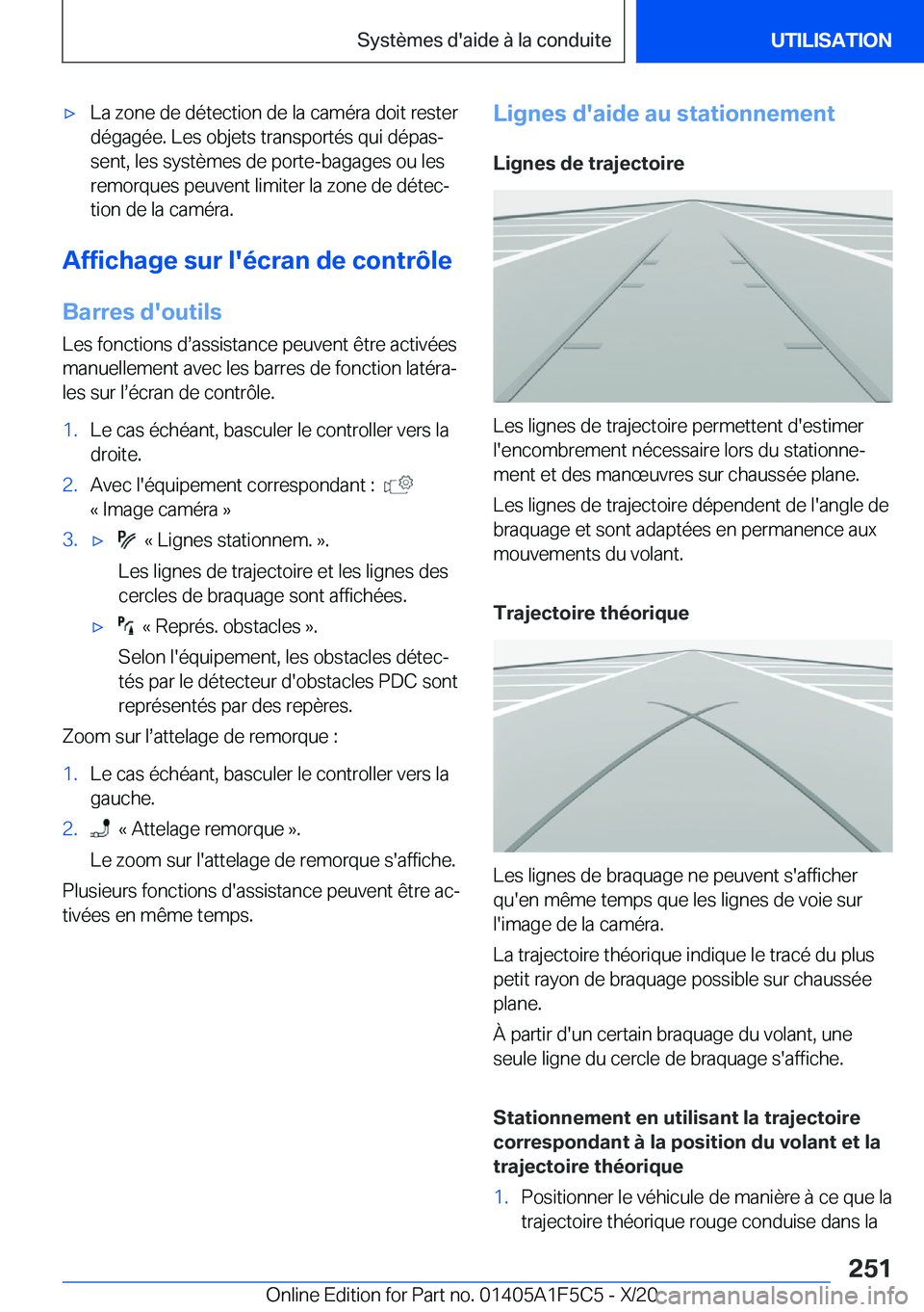 BMW X4 M 2021  Notices Demploi (in French) 'x�L�a��z�o�n�e��d�e��d�é�t�e�c�t�i�o�n��d�e��l�a��c�a�m�é�r�a��d�o�i�t��r�e�s�t�e�r�d�é�g�a�g�é�e�.��L�e�s��o�b�j�e�t�s��t�r�a�n�s�p�o�r�t�é�s��q�u�i��d�é�p�a�sj
�s�e�n�t�,��