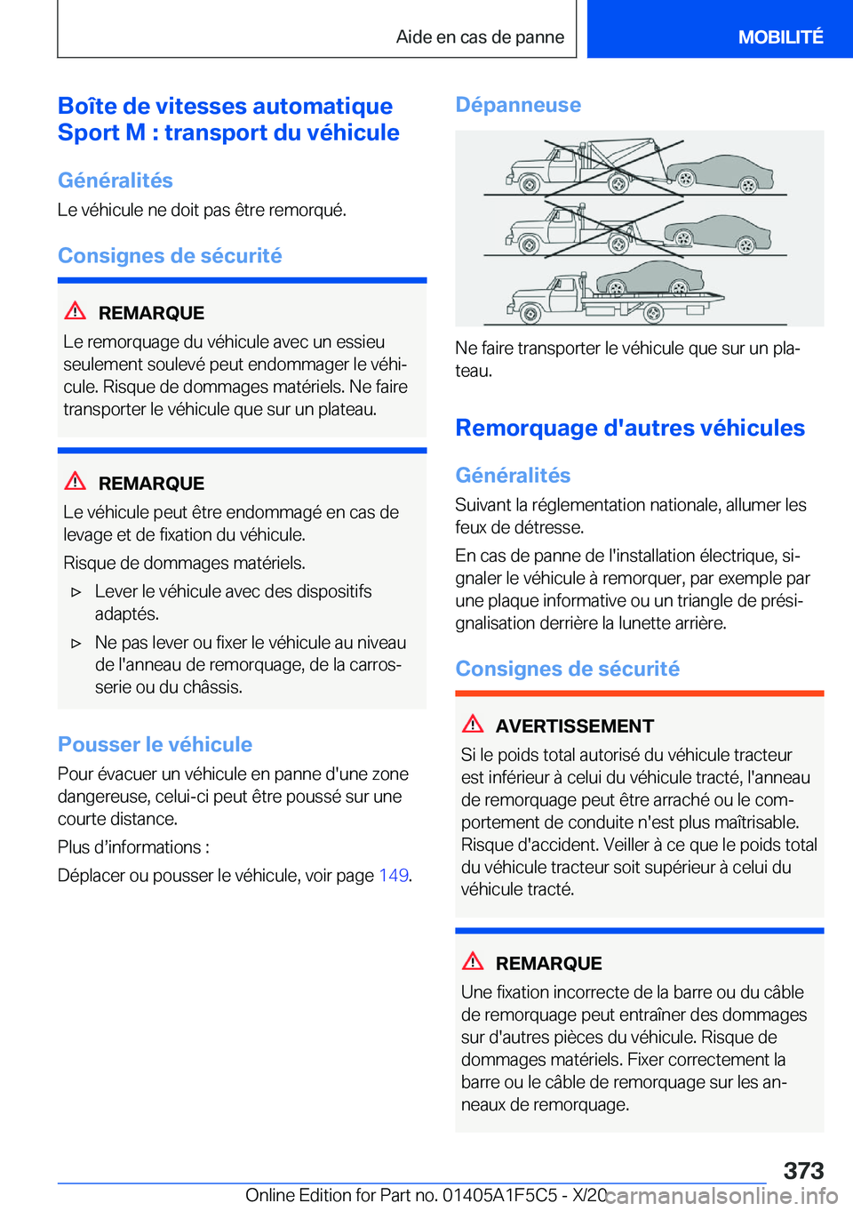 BMW X4 M 2021  Notices Demploi (in French) �B�o�