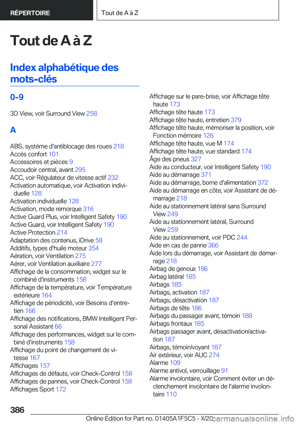 BMW X4 M 2021  Notices Demploi (in French) �T�o�u�t��d�e��A��