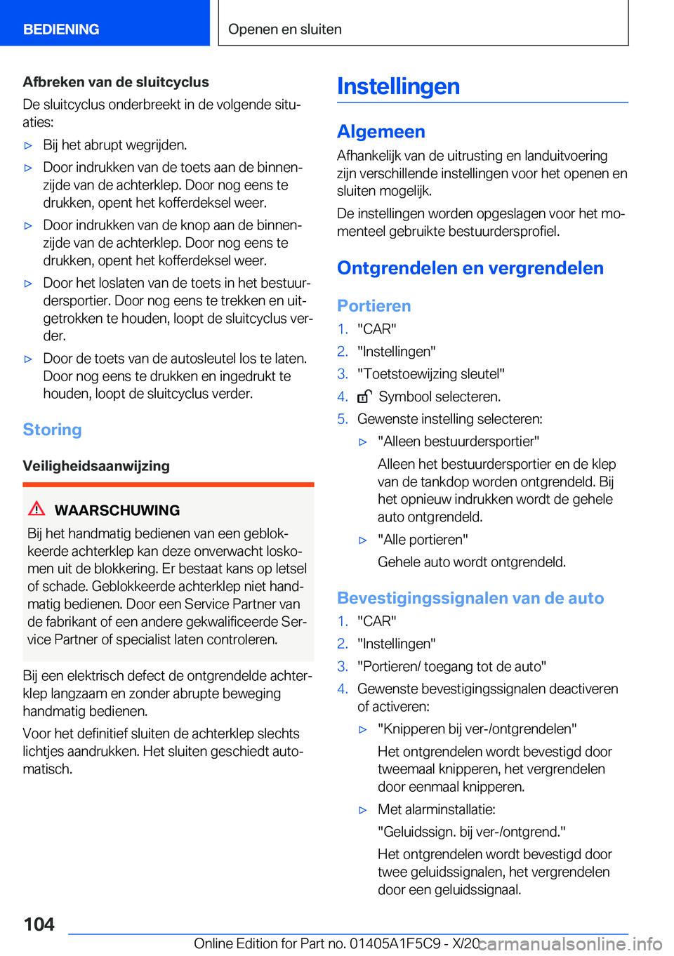 BMW X4 M 2021  Instructieboekjes (in Dutch) �A�f�b�r�e�k�e�n��v�a�n��d�e��s�l�u�i�t�c�y�c�l�u�s
�D�e��s�l�u�i�t�c�y�c�l�u�s��o�n�d�e�r�b�r�e�e�k�t��i�n��d�e��v�o�l�g�e�n�d�e��s�i�t�uj �a�t�i�e�s�:'x�B�i�j��h�e�t��a�b�r�u�p�t��w