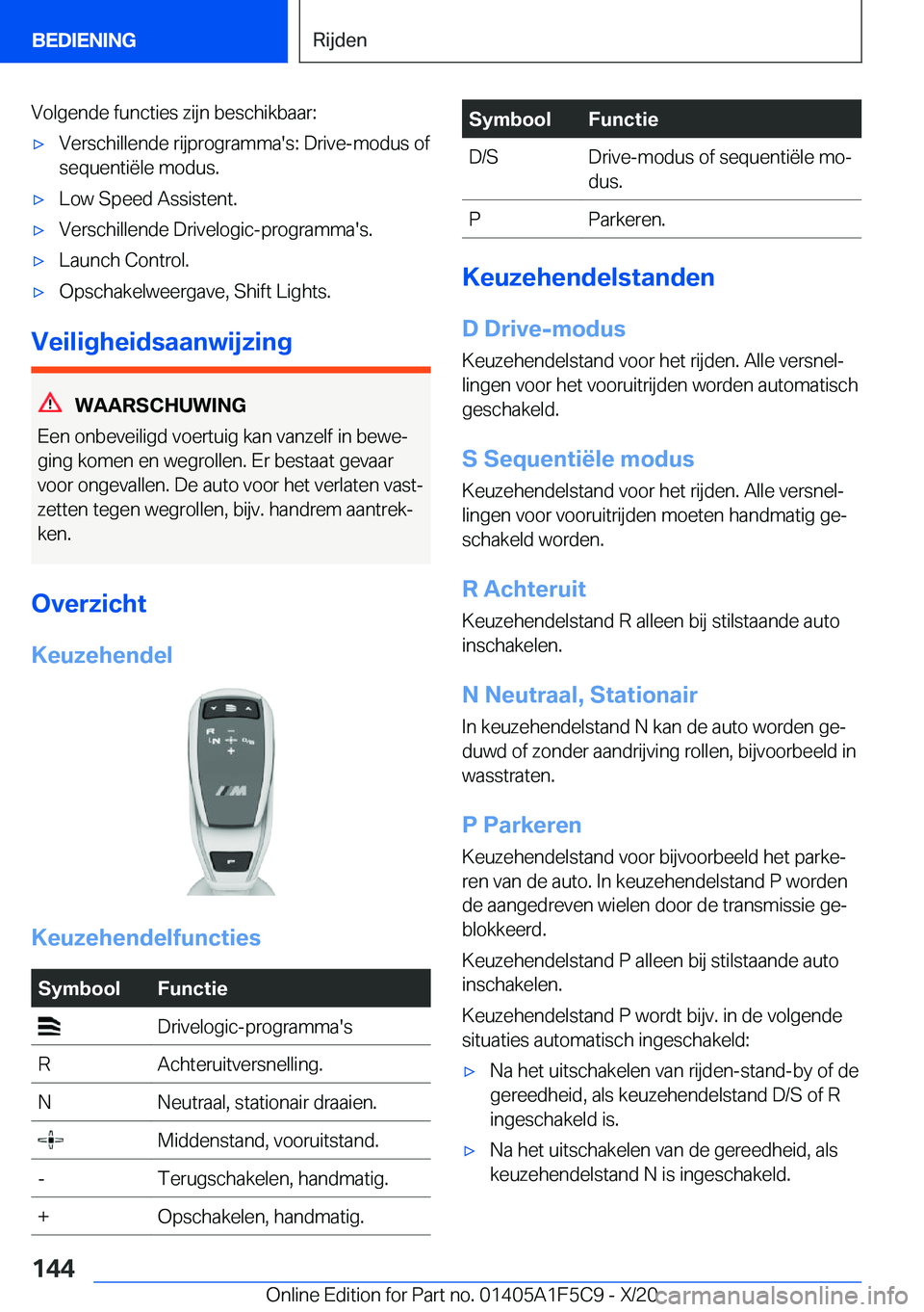 BMW X4 M 2021  Instructieboekjes (in Dutch) �V�o�l�g�e�n�d�e��f�u�n�c�t�i�e�s��z�i�j�n��b�e�s�c�h�i�k�b�a�a�r�:'x�V�e�r�s�c�h�i�l�l�e�n�d�e��r�i�j�p�r�o�g�r�a�m�m�a�'�s�:��D�r�i�v�e�-�m�o�d�u�s��o�f�s�e�q�u�e�n�t�i�ë�l�e��m�o�d�