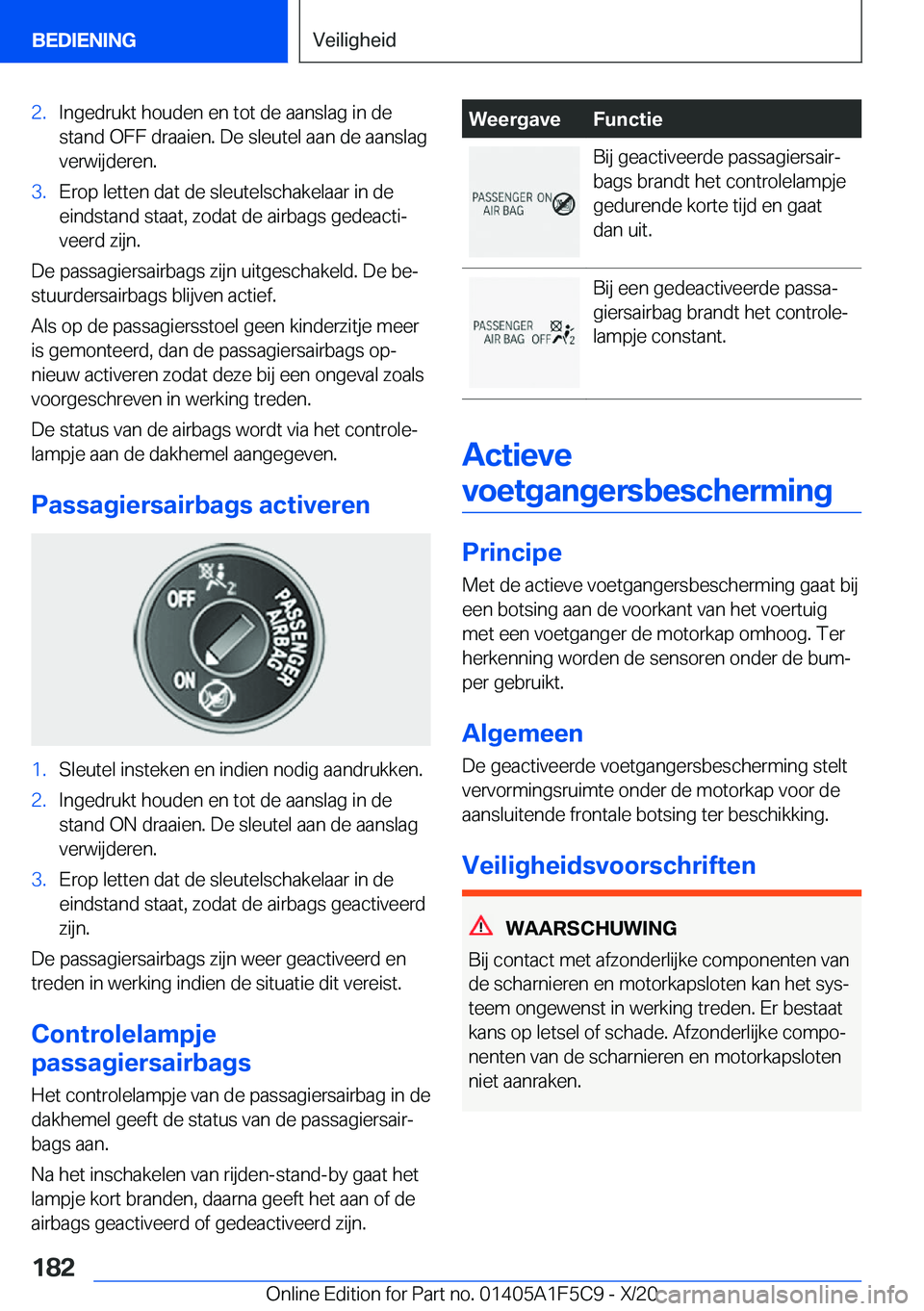 BMW X4 M 2021  Instructieboekjes (in Dutch) �2�.�I�n�g�e�d�r�u�k�t��h�o�u�d�e�n��e�n��t�o�t��d�e��a�a�n�s�l�a�g��i�n��d�e
�s�t�a�n�d��O�F�F��d�r�a�a�i�e�n�.��D�e��s�l�e�u�t�e�l��a�a�n��d�e��a�a�n�s�l�a�g �v�e�r�w�i�j�d�e�r�e�n�.�3