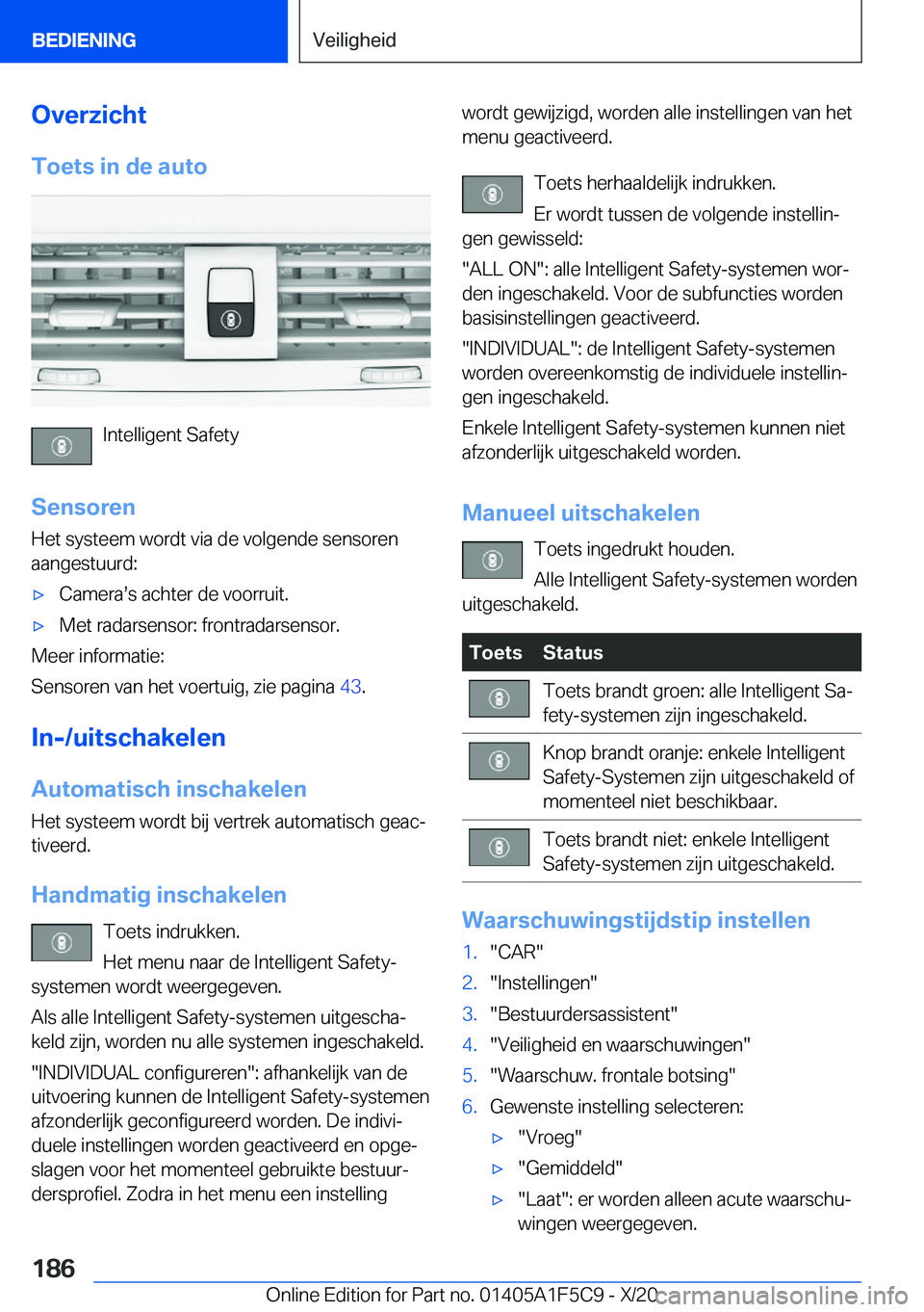 BMW X4 M 2021  Instructieboekjes (in Dutch) �O�v�e�r�z�i�c�h�t�T�o�e�t�s��i�n��d�e��a�u�t�o
�I�n�t�e�l�l�i�g�e�n�t��S�a�f�e�t�y
�S�e�n�s�o�r�e�n
�H�e�t��s�y�s�t�e�e�m��w�o�r�d�t��v�i�a��d�e��v�o�l�g�e�n�d�e��s�e�n�s�o�r�e�n �a�a�n�g�e