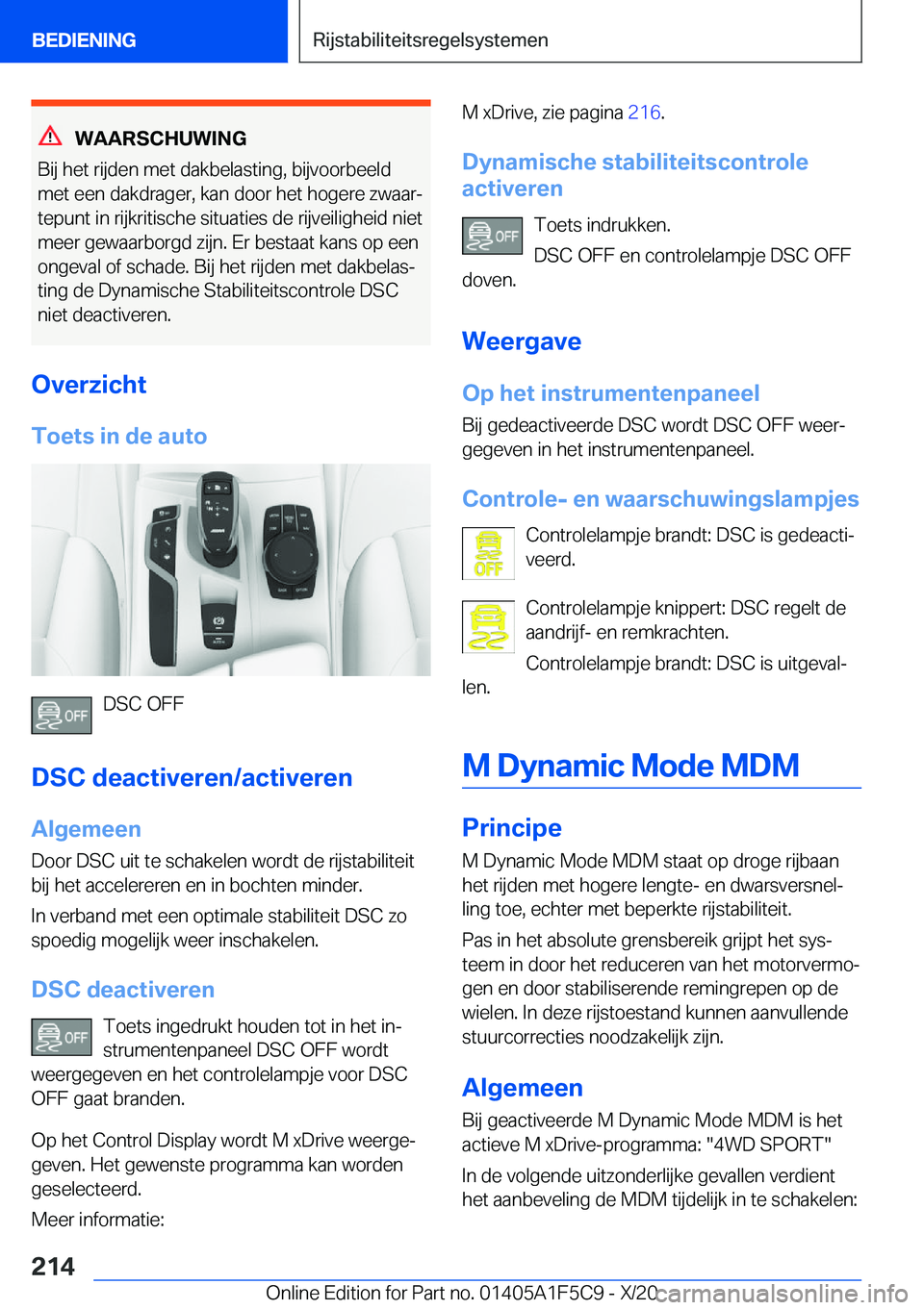 BMW X4 M 2021  Instructieboekjes (in Dutch) �W�A�A�R�S�C�H�U�W�I�N�G
�B�i�j��h�e�t��r�i�j�d�e�n��m�e�t��d�a�k�b�e�l�a�s�t�i�n�g�,��b�i�j�v�o�o�r�b�e�e�l�d �m�e�t��e�e�n��d�a�k�d�r�a�g�e�r�,��k�a�n��d�o�o�r��h�e�t��h�o�g�e�r�e��z�w�a