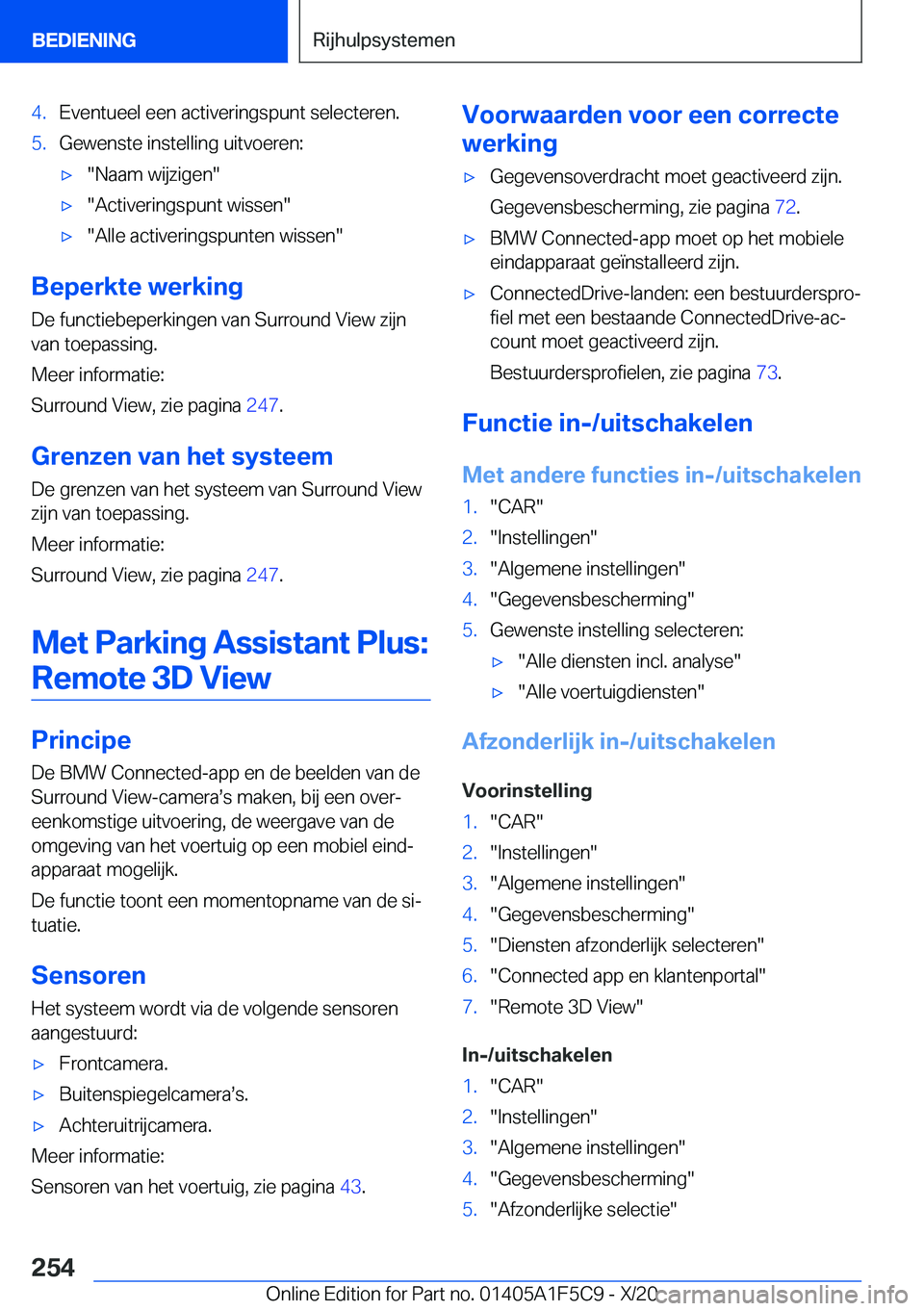 BMW X4 M 2021  Instructieboekjes (in Dutch) �4�.�E�v�e�n�t�u�e�e�l��e�e�n��a�c�t�i�v�e�r�i�n�g�s�p�u�n�t��s�e�l�e�c�t�e�r�e�n�.�5�.�G�e�w�e�n�s�t�e��i�n�s�t�e�l�l�i�n�g��u�i�t�v�o�e�r�e�n�:'x��N�a�a�m��w�i�j�z�i�g�e�n�'x��A�c�t