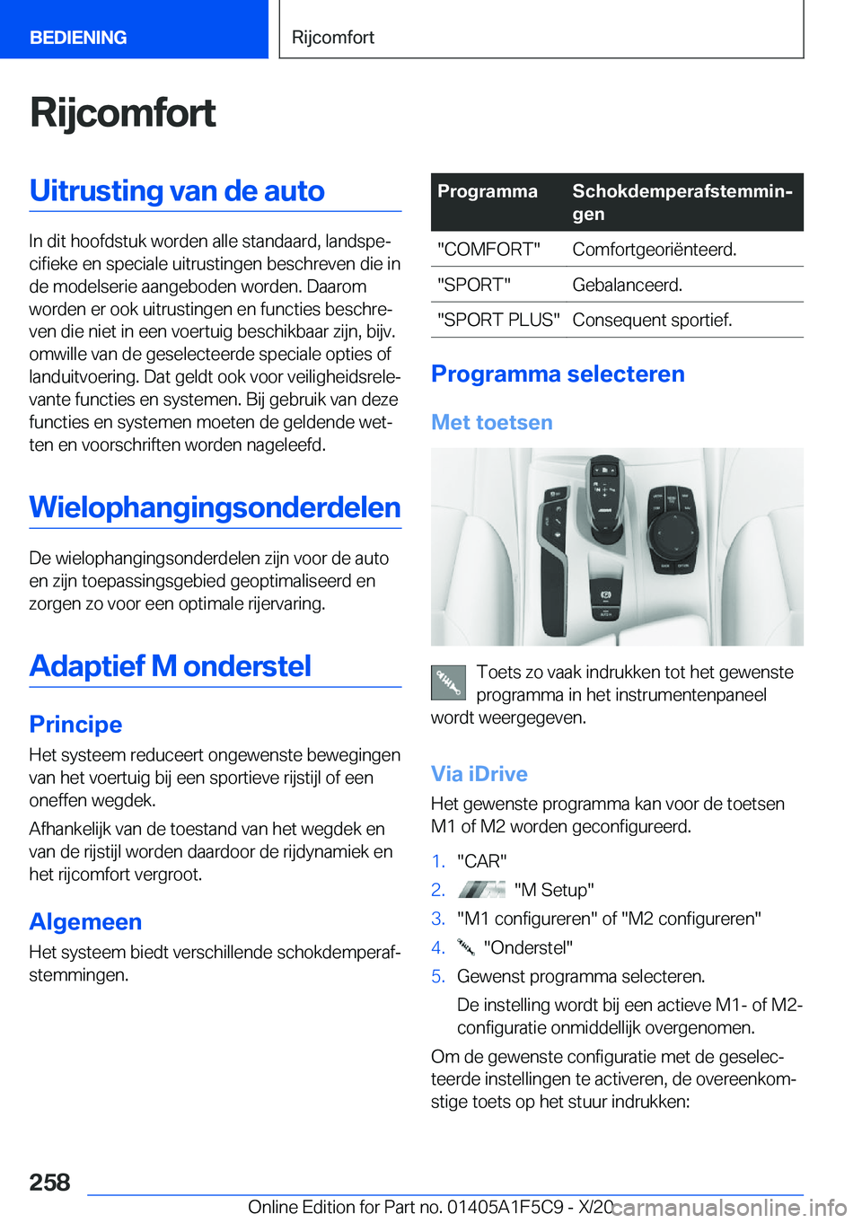BMW X4 M 2021  Instructieboekjes (in Dutch) �R�i�j�c�o�m�f�o�r�t�U�i�t�r�u�s�t�i�n�g��v�a�n��d�e��a�u�t�o
�I�n��d�i�t��h�o�o�f�d�s�t�u�k��w�o�r�d�e�n��a�l�l�e��s�t�a�n�d�a�a�r�d�,��l�a�n�d�s�p�ej�c�i�f�i�e�k�e��e�n��s�p�e�c�i�a�l�e�