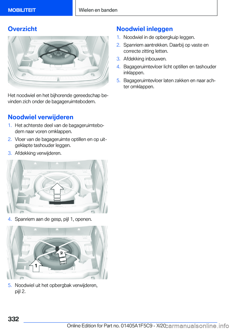 BMW X4 M 2021  Instructieboekjes (in Dutch) �O�v�e�r�z�i�c�h�t
�H�e�t��n�o�o�d�w�i�e�l��e�n��h�e�t��b�i�j�h�o�r�e�n�d�e��g�e�r�e�e�d�s�c�h�a�p��b�ej
�v�i�n�d�e�n��z�i�c�h��o�n�d�e�r��d�e��b�a�g�a�g�e�r�u�i�m�t�e�b�o�d�e�m�.
�N�o�o�d�