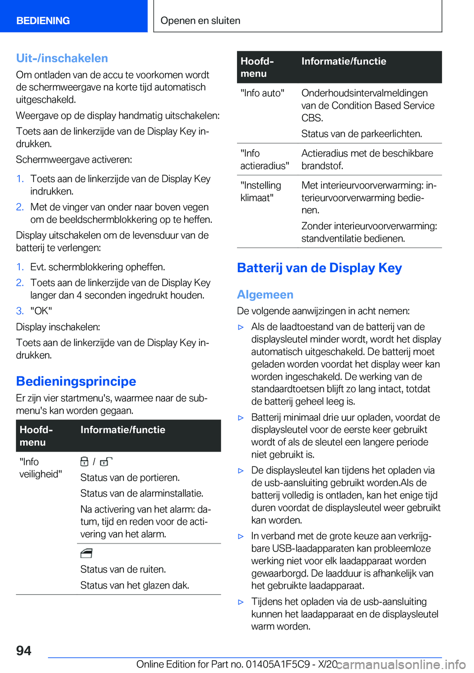BMW X4 M 2021  Instructieboekjes (in Dutch) �U�i�t�-�/�i�n�s�c�h�a�k�e�l�e�n�O�m��o�n�t�l�a�d�e�n��v�a�n��d�e��a�c�c�u��t�e��v�o�o�r�k�o�m�e�n��w�o�r�d�t
�d�e��s�c�h�e�r�m�w�e�e�r�g�a�v�e��n�a��k�o�r�t�e��t�i�j�d��a�u�t�o�m�a�t�i�s�