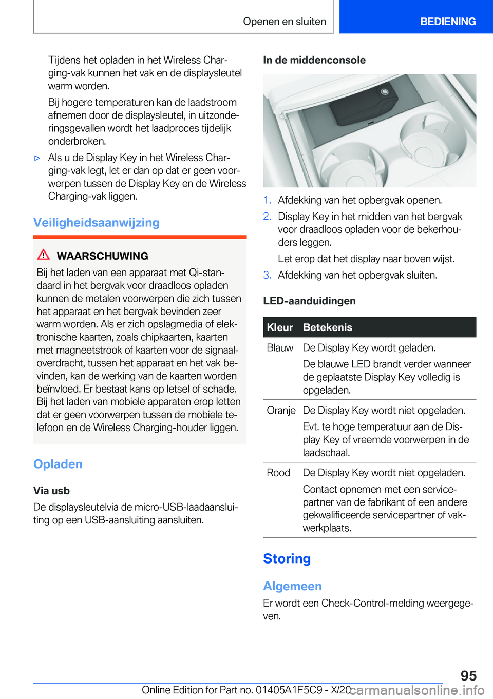 BMW X4 M 2021  Instructieboekjes (in Dutch) �T�i�j�d�e�n�s��h�e�t��o�p�l�a�d�e�n��i�n��h�e�t��W�i�r�e�l�e�s�s��C�h�a�rj
�g�i�n�g�-�v�a�k��k�u�n�n�e�n��h�e�t��v�a�k��e�n��d�e��d�i�s�p�l�a�y�s�l�e�u�t�e�l �w�a�r�m��w�o�r�d�e�n�.
�B�
