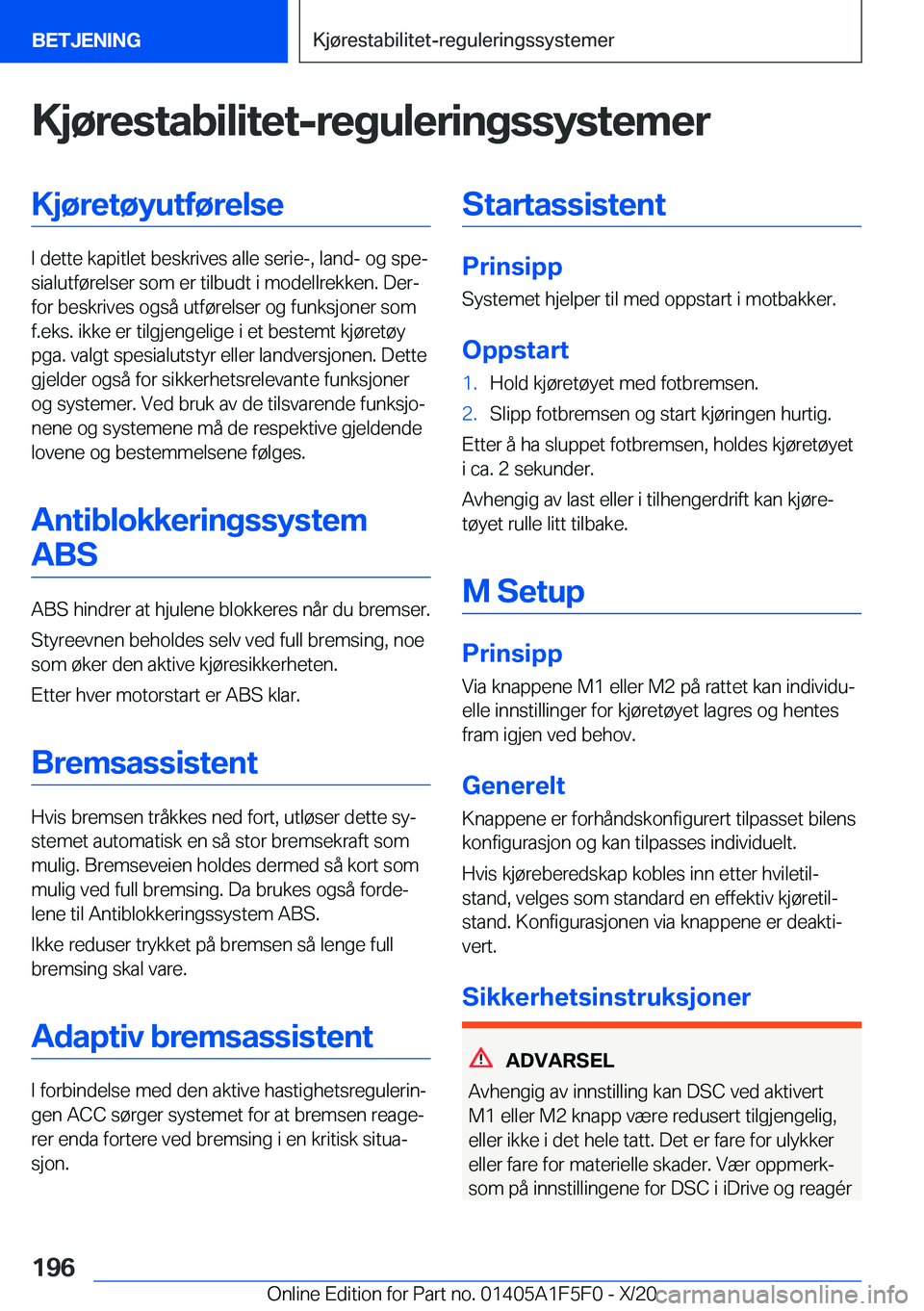 BMW X4 M 2021  InstruksjonsbØker (in Norwegian) �K�j�