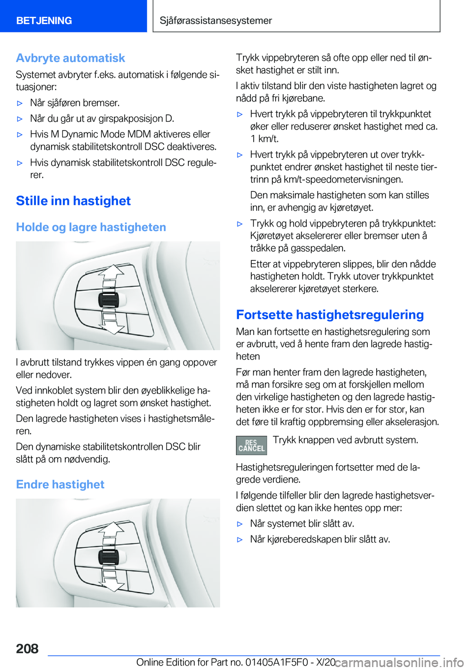 BMW X4 M 2021  InstruksjonsbØker (in Norwegian) �A�v�b�r�y�t�e��a�u�t�o�m�a�t�i�s�k
�S�y�s�t�e�m�e�t��a�v�b�r�y�t�e�r��f�.�e�k�s�.��a�u�t�o�m�a�t�i�s�k��i��f�