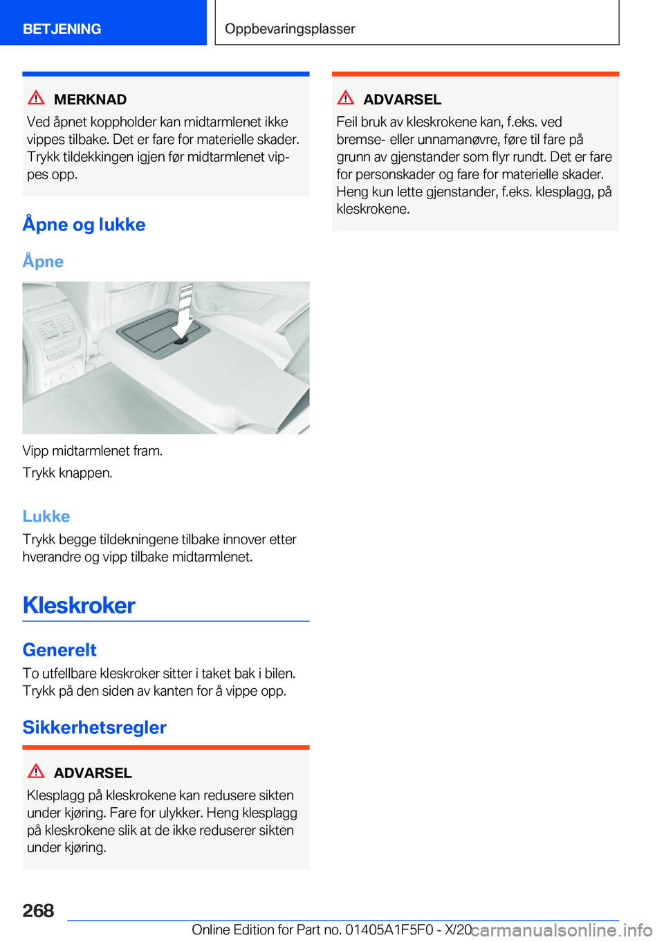 BMW X4 M 2021  InstruksjonsbØker (in Norwegian) �M�E�R�K�N�A�D
�V�e�d��å�p�n�e�t��k�o�p�p�h�o�l�d�e�r��k�a�n��m�i�d�t�a�r�m�l�e�n�e�t��i�k�k�e �v�i�p�p�e�s��t�i�l�b�a�k�e�.��D�e�t��e�r��f�a�r�e��f�o�r��m�a�t�e�r�i�e�l�l�e��s�k�a�d�e�r�