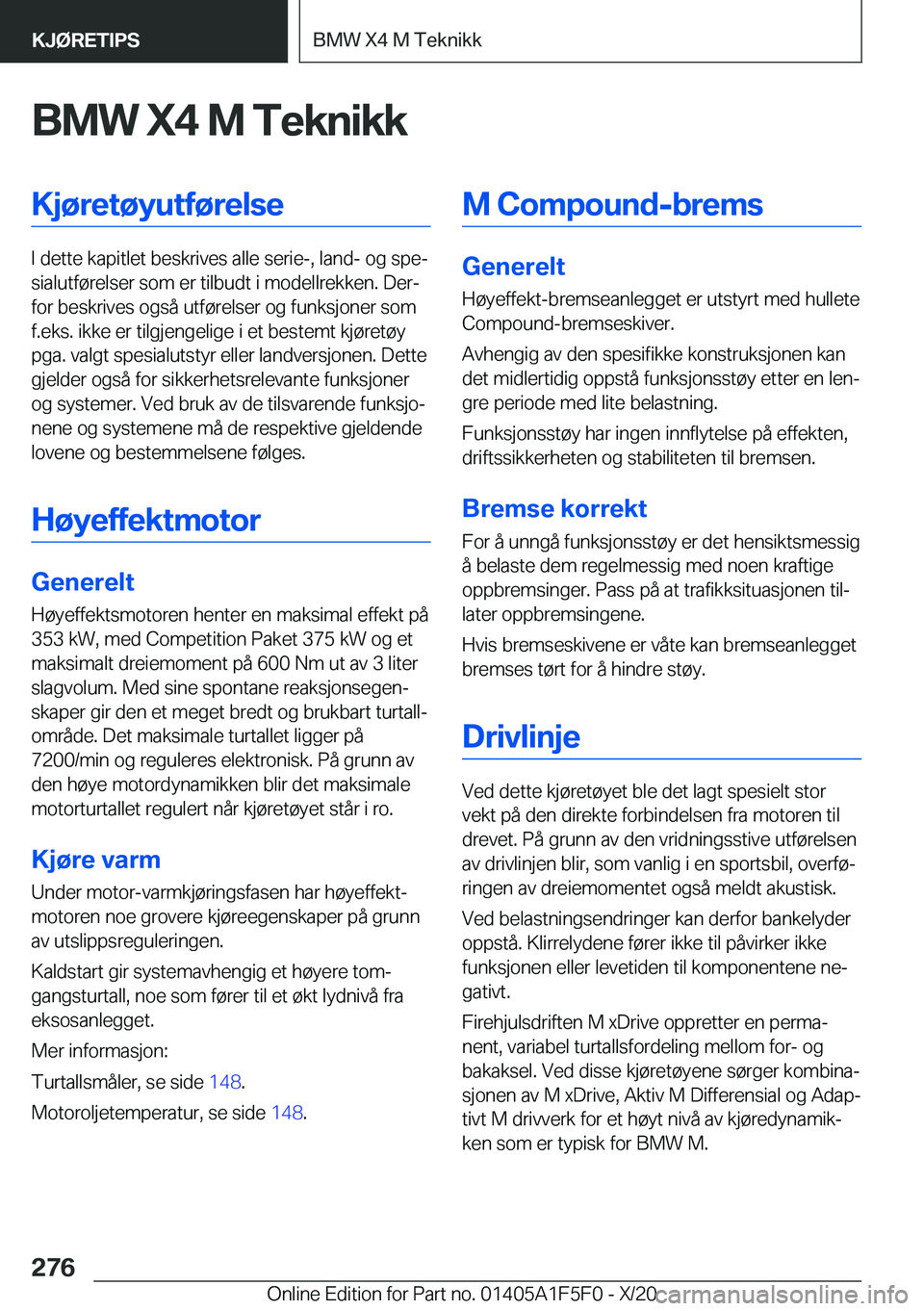 BMW X4 M 2021  InstruksjonsbØker (in Norwegian) �B�M�W��X�4��M��T�e�k�n�i�k�k�K�j�