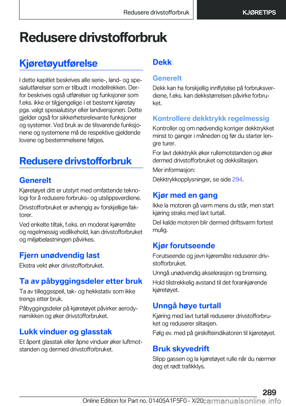 BMW X4 M 2021  InstruksjonsbØker (in Norwegian) �R�e�d�u�s�e�r�e��d�r�i�v�s�t�o�f�f�o�r�b�r�u�k�K�j�