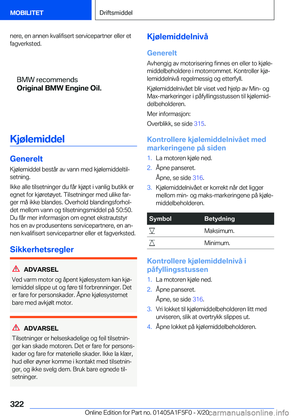 BMW X4 M 2021  InstruksjonsbØker (in Norwegian) �n�e�r�e�,��e�n��a�n�n�e�n��k�v�a�l�i�f�i�s�e�r�t��s�e�r�v�i�c�e�p�a�r�t�n�e�r��e�l�l�e�r��e�t�f�a�g�v�e�r�k�s�t�e�d�.
�K�j�