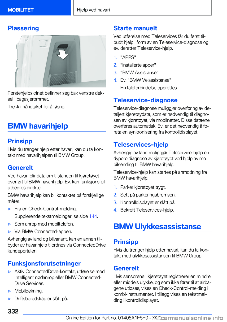 BMW X4 M 2021  InstruksjonsbØker (in Norwegian) �P�l�a�s�s�e�r�i�n�g
�F�