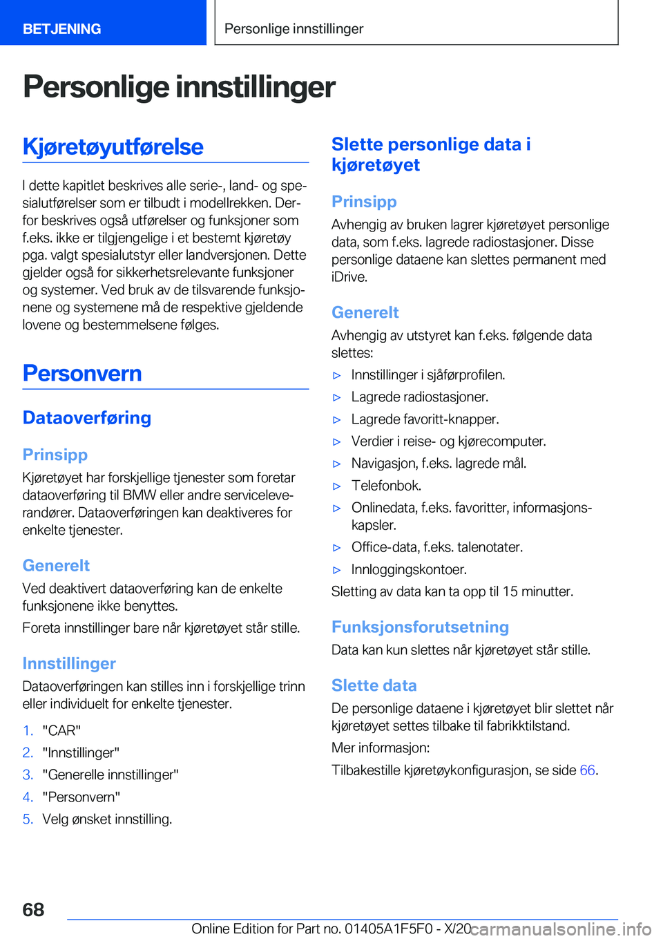 BMW X4 M 2021  InstruksjonsbØker (in Norwegian) �P�e�r�s�o�n�l�i�g�e��i�n�n�s�t�i�l�l�i�n�g�e�r�K�j�