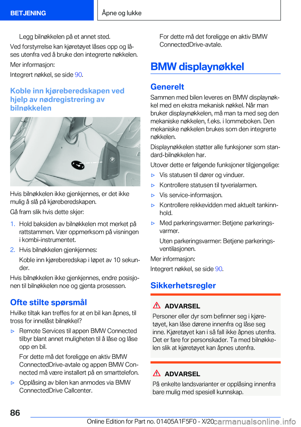 BMW X4 M 2021  InstruksjonsbØker (in Norwegian) �L�e�g�g��b�i�l�n�
