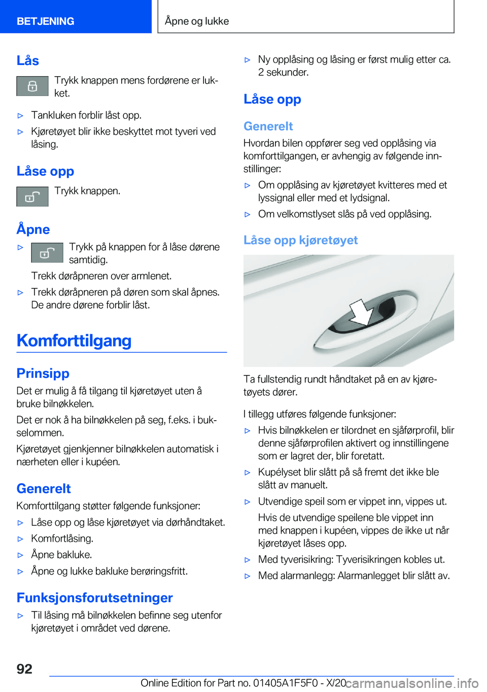 BMW X4 M 2021  InstruksjonsbØker (in Norwegian) �L�å�s�T�r�y�k�k��k�n�a�p�p�e�n��m�e�n�s��f�o�r�d�
