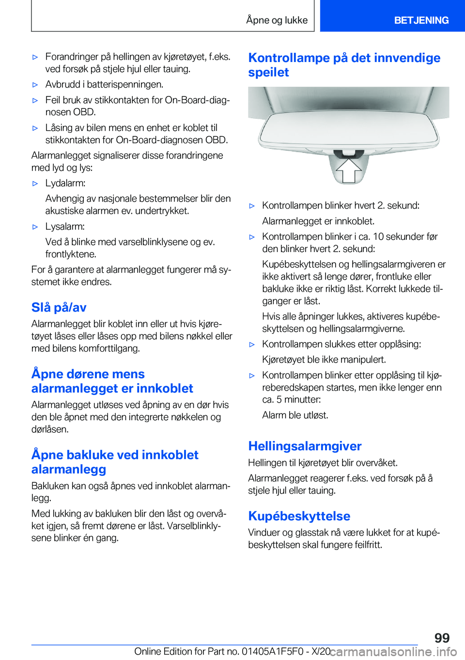 BMW X4 M 2021  InstruksjonsbØker (in Norwegian) 'x�F�o�r�a�n�d�r�i�n�g�e�r��p�å��h�e�l�l�i�n�g�e�n��a�v��k�j�