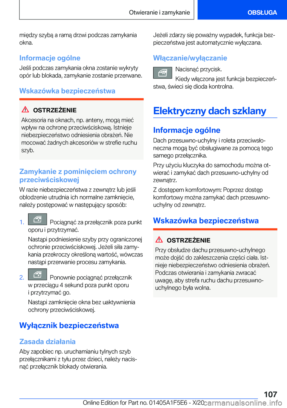 BMW X4 M 2021  Instrukcja obsługi (in Polish) �m�i�