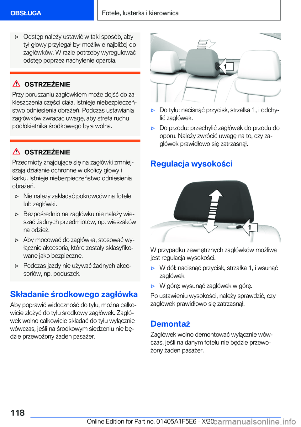 BMW X4 M 2021  Instrukcja obsługi (in Polish) 'x�O�d�s�t�