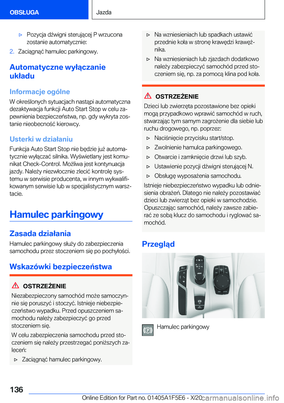 BMW X4 M 2021  Instrukcja obsługi (in Polish) 'x�P�o�z�y�c�j�a��d7�w�i�g�n�i��s�t�e�r�u�j�