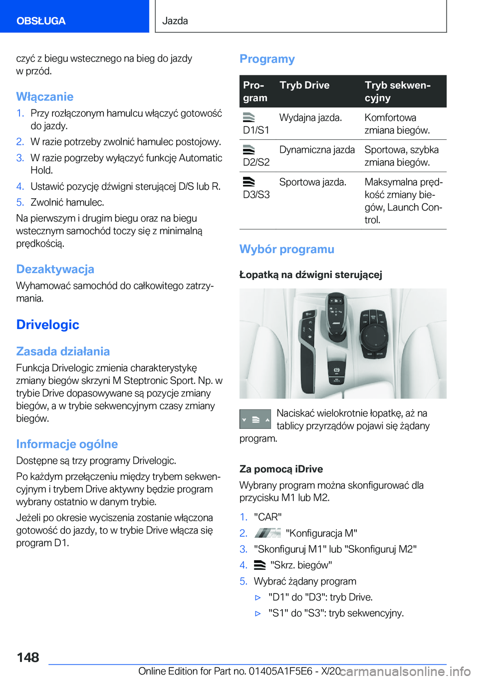 BMW X4 M 2021  Instrukcja obsługi (in Polish) �c�z�y�
