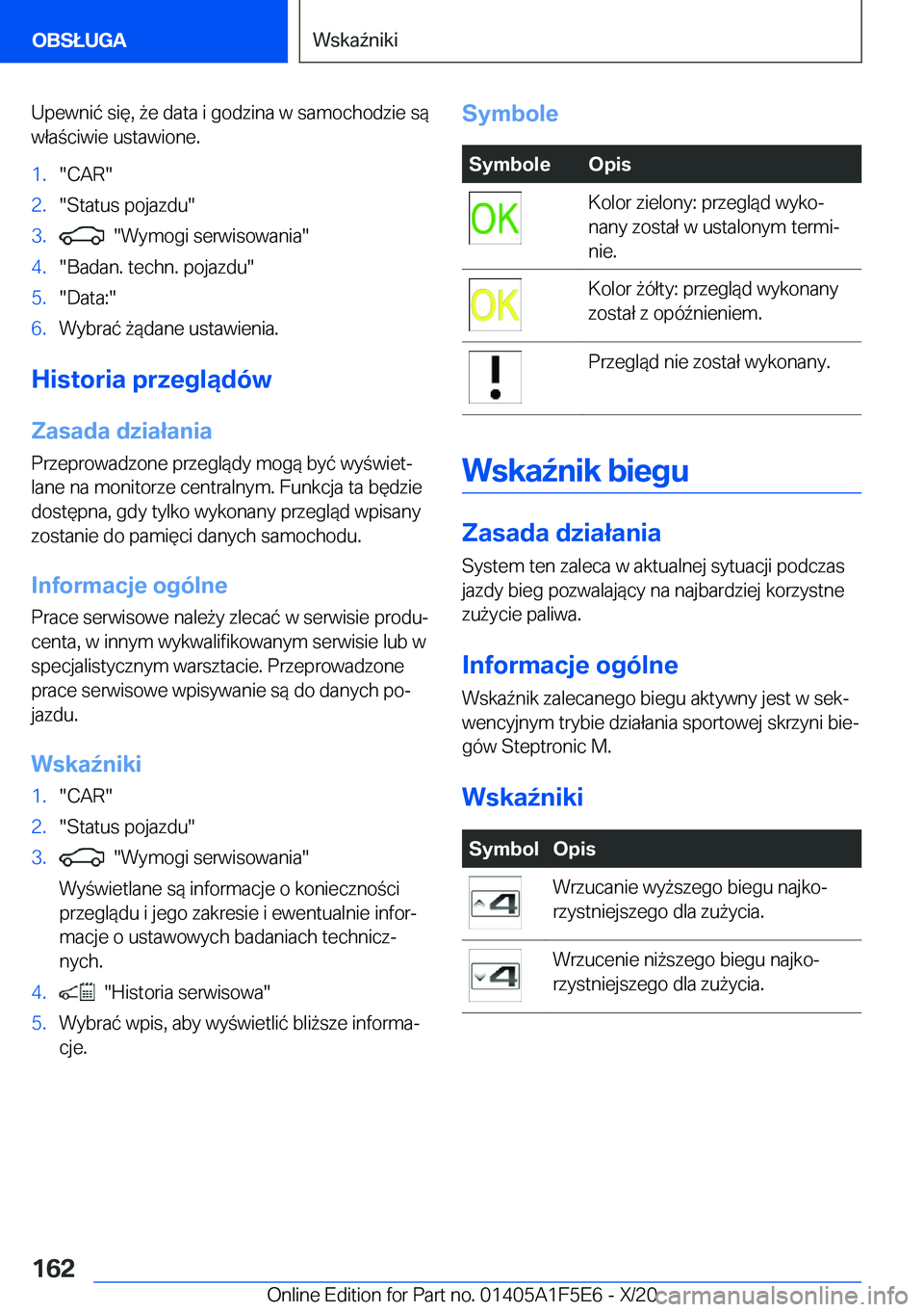 BMW X4 M 2021  Instrukcja obsługi (in Polish) �U�p�e�w�n�i�