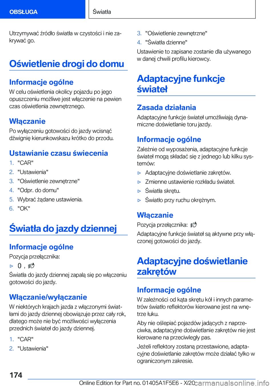 BMW X4 M 2021  Instrukcja obsługi (in Polish) �U�t�r�z�y�m�y�w�a�